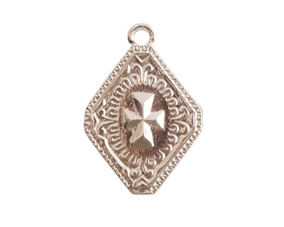 Nunn Design Sterling Silver (plated) Imperial Cross Charm 19x27mm