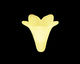 Lucite Lemon 5 Petal Bellflower 23x22mm