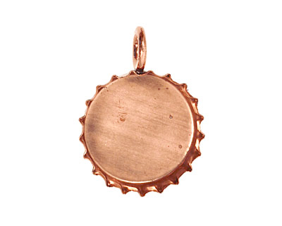 Copper Bottle Cap Bezel 30mm