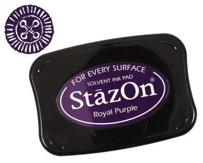 StazOn Royal Purple Solvent Ink Pad