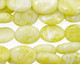 Natural Lemon Jade Flat Oval 14x10mm
