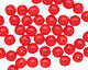 Czech Glass Opal Siam Ruby Round 6mm