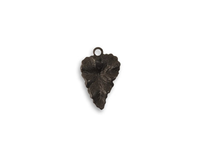 Vintaj Arte Metal Teensie Woodland Leaf Charm 9x14mm