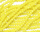 Vintage Yellow Crystal Faceted Rondelle 3mm