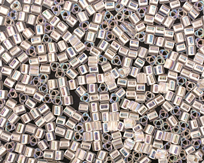 TOHO Rainbow Crystal (with Silver Lining) Triangle 11/0 Seed Bead