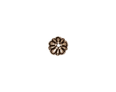 TierraCast Antique Silver (plated) Tiffany Bead Cap 8mm