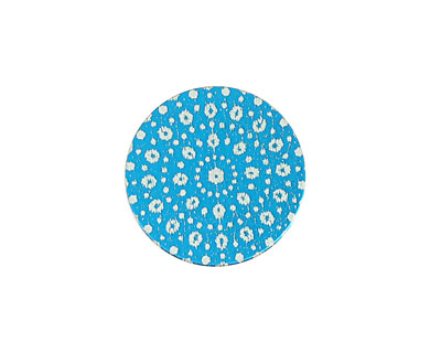 Lillypilly Turquoise Crochet Anodized Aluminum Disc 19mm, 24 gauge