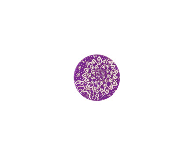 Lillypilly Purple Dahlia Anodized Aluminum Disc 11mm, 24 gauge