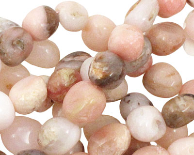 Pink Opal Tumbled Nugget 9-13x8-10mm