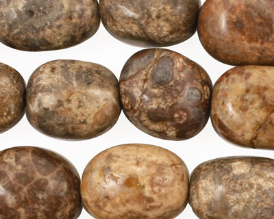 Ocean Fossil Tumbled Nugget 16-20x13-15mm