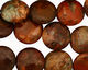 African Rainbow Agate Puff Coin 15mm