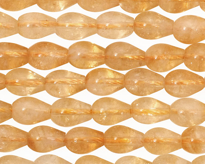 Citrine Teardrop 8x6mm