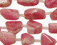 Rhodochrosite Freeform Faceted Nuggets 12-16x8-14mm