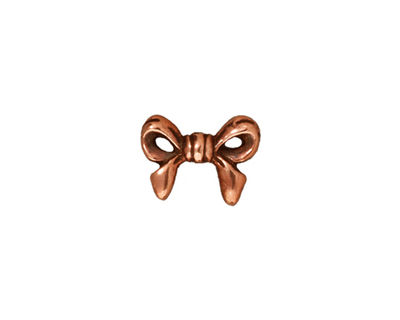 TierraCast Antique Copper (plated) Bow Bead 10x14mm
