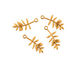 Stampt Antique Gold (plated) Olive Branch Charm 6x15mm