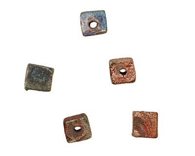 XAZ Raku Stan's Rust Cube 6-8x6-7mm