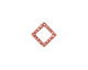 TierraCast Antique Copper (plated) Small Hammered Square Link 10mm