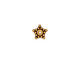 TierraCast Antique Gold (plated) Beaded Star 7mm