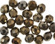 Czech Fire Polished Glass Iris Brown Round 8mm