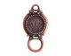 Nunn Design Antique Copper (plated) Decorative Circle Connector 36x19mm