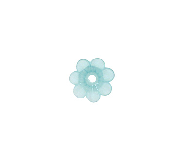 Matte Aqua Lucite Daisy 3x10mm