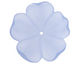 Matte Sapphire Lucite 5 Petal Flower 10x36mm