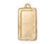 TierraCast Gold (plated) Rectangle Frame Drop 15x31mm
