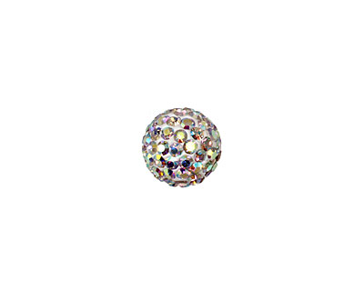 Crystal AB Pave Round 10mm (1.5mm hole)