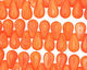 Czech Glass Creamsicle Teardrop 6x9mm