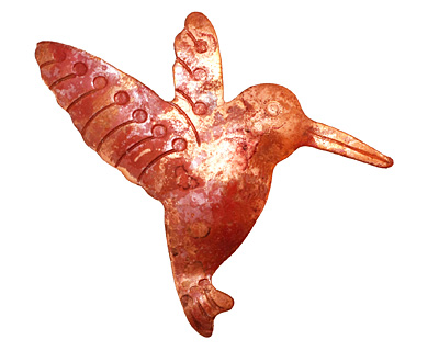 Patricia Healey Copper Hummingbird Pendant 38x46mm