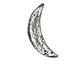 Green Girl Pewter Crescent Button 31x15mm