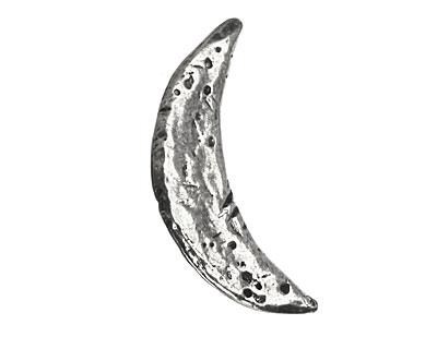 Green Girl Pewter Crescent Button 31x15mm
