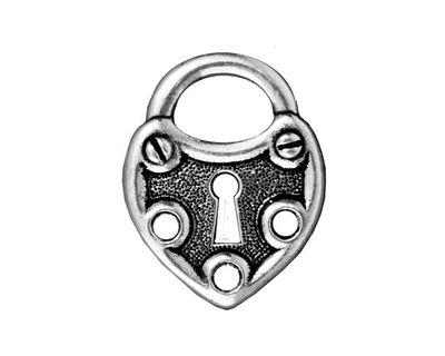 TierraCast Antique Silver (plated) Lock Link 19x25mm