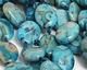 Larimar Blue Crazy Lace Flat Oval 18x13mm