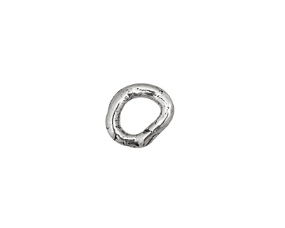 Rustic Charms Sterling Silver Thick Smooth O Ring 11x10mm
