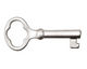 Ezel Findings Matte Rhodium (plated) Key 18x38mm