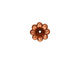 TierraCast Antique Copper (plated) Scalloped Bead Cap 5x11mm