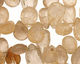 Rutilated Quartz Faceted Flat Teardrop 7-10x11-14mm