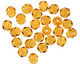 Czech Fire Polished Glass Medium Topaz Round 6mm