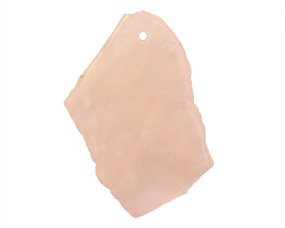 Rose Quartz Freeform Slab Pendant 28-40mm