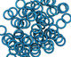 Blue Anodized Aluminum Jump Ring 7mm, 18 gauge (5mm inside diameter)