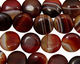Brown Lace Agate Puff Coin 12mm