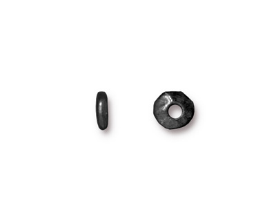 TierraCast Gunmetal Large Hole Nugget Heishi 7mm