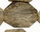 China Silver Leaf Faceted Flat Slab 35-45x25-35mm