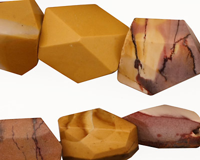 Mookaite Faceted Nugget 15-25x13-20mm