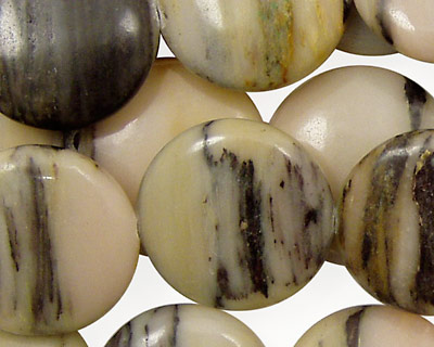 Birch Jasper Puff Coin 20mm