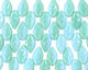 Czech Glass Horizon Leaf Drop 8x12mm