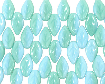 Czech Glass Horizon Leaf Drop 8x12mm