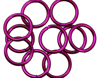 Violet Anodized Aluminum Jump 13mm, 16 gauge (10mm inside diameter)