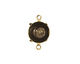 Nunn Design Antique Gold (plated) Circle Prong Setting 18x12mm